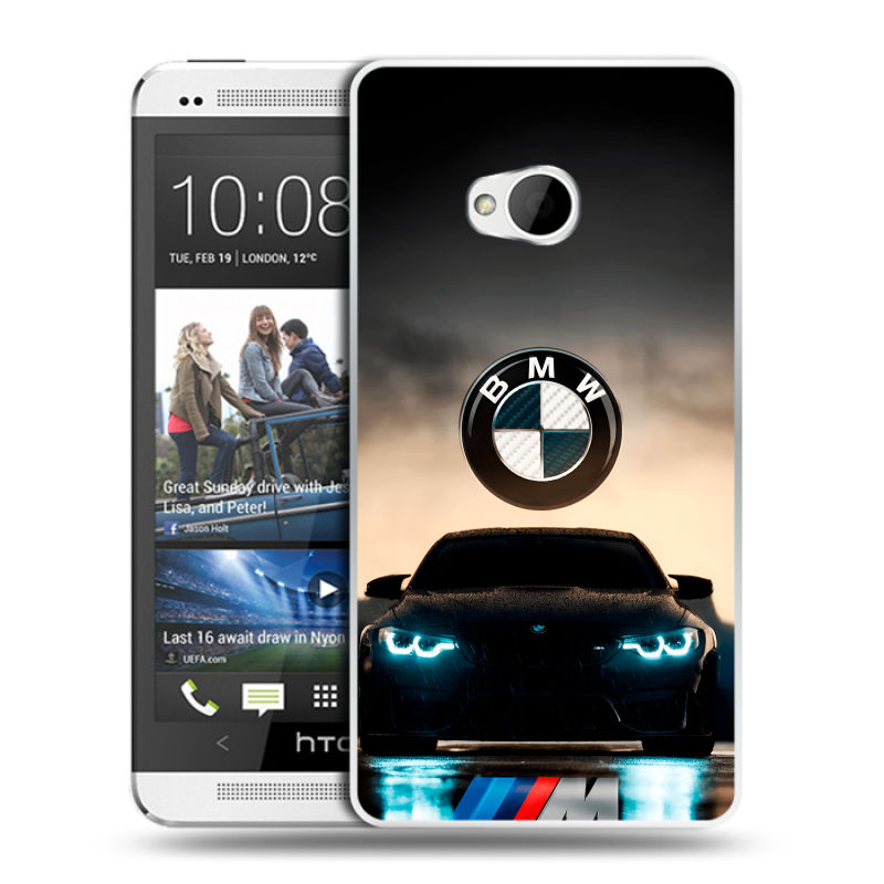 Пластиковый чехол на HTC One (M7) Dual SIM с принтом БМВ BMW Пластиковый чехол на HTC One (M7) Dual SIM с принтом БМВ BMW