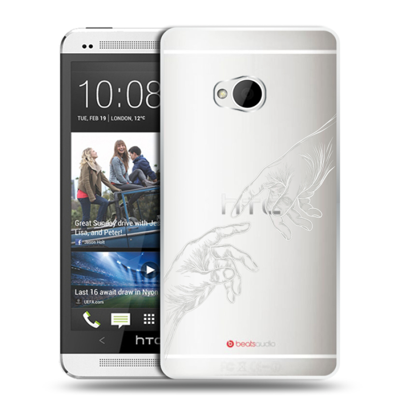 Пластиковый чехол на HTC One (M7) Dual SIM с принтом Сотворение мира Пластиковый чехол на HTC One (M7) Dual SIM с принтом Сотворение мира