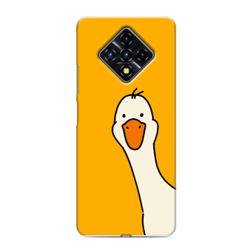 Силиконовый противоударный чехол на Infinix Zero 8 с принтом Утка Силиконовый противоударный чехол на Infinix Zero 8 с принтом Утка