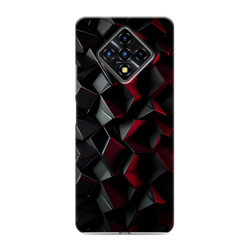 Силиконовый противоударный чехол на Infinix Zero 8 с принтом Абстракция