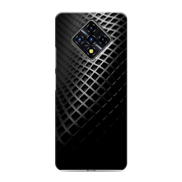 Силиконовый противоударный чехол на Infinix Zero 8 с принтом Текстура металла