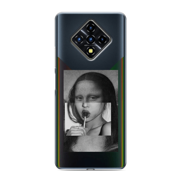 Силиконовый противоударный чехол на Infinix Zero 8 с принтом Мона Лиза