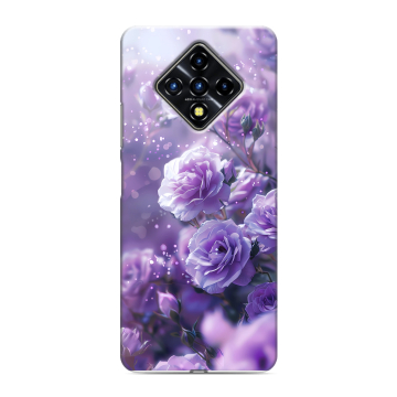 Силиконовый противоударный чехол на Infinix Zero 8 с принтом Розы цветы Силиконовый противоударный чехол на Infinix Zero 8 с принтом Розы цветы