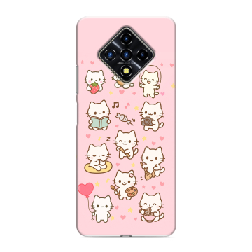 Силиконовый противоударный чехол на Infinix Zero 8 с принтом Hello Kitty Хелоу Кити