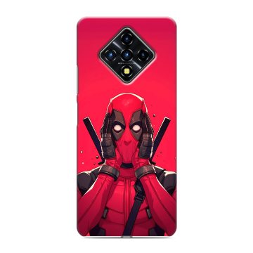 Силиконовый противоударный чехол на Infinix Zero 8 с принтом Дедпул Deadpool Силиконовый противоударный чехол на Infinix Zero 8 с принтом Дедпул Deadpool