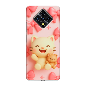 Силиконовый противоударный чехол на Infinix Zero 8 с принтом для девочек