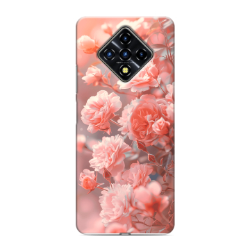 Силиконовый противоударный чехол на Infinix Zero 8 с принтом Розы цветы