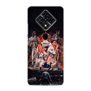 Силиконовый противоударный чехол на Infinix Zero 8 с принтом Реал Роналдо Real Ronaldo Силиконовый противоударный чехол на Infinix Zero 8 с принтом Реал Роналдо Real Ronaldo