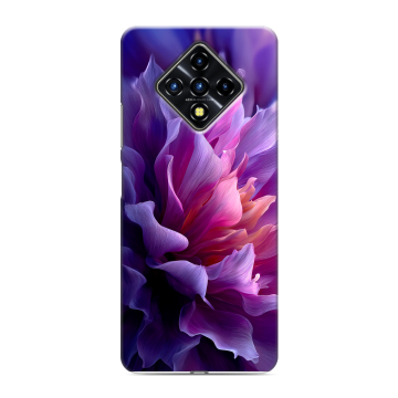 Силиконовый противоударный чехол на Infinix Zero 8 с принтом женский цветы