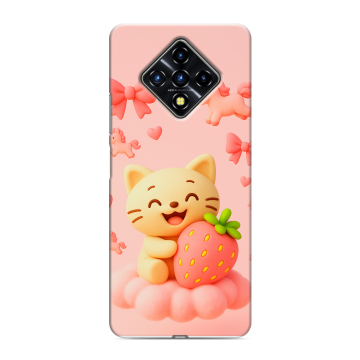 Силиконовый противоударный чехол на Infinix Zero 8 с принтом для девочек