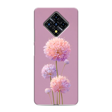 Силиконовый противоударный чехол на Infinix Zero 8 с принтом Цветы