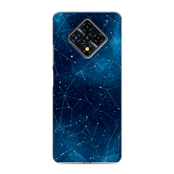 Силиконовый противоударный чехол на Infinix Zero 8 с принтом Космос звезды