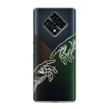 Силиконовый противоударный чехол на Infinix Zero 8 с принтом Сотворение мира