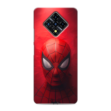 Силиконовый противоударный чехол на Infinix Zero 8 с принтом Spiderman Человек паук