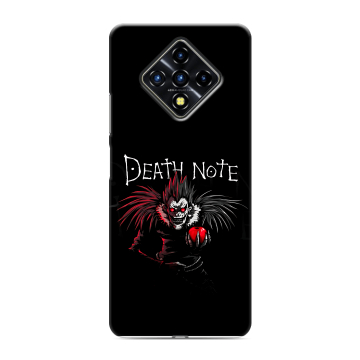 Силиконовый противоударный чехол на Infinix Zero 8 с принтом Death note Тетрадь смерти