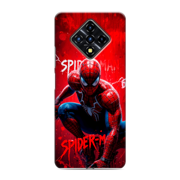 Силиконовый противоударный чехол на Infinix Zero 8 с принтом Spiderman Человек паук Силиконовый противоударный чехол на Infinix Zero 8 с принтом Spiderman Человек паук