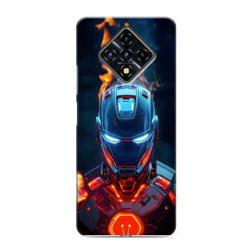 Силиконовый противоударный чехол на Infinix Zero 8 с принтом IronMan Железный человек Силиконовый противоударный чехол на Infinix Zero 8 с принтом IronMan Железный человек