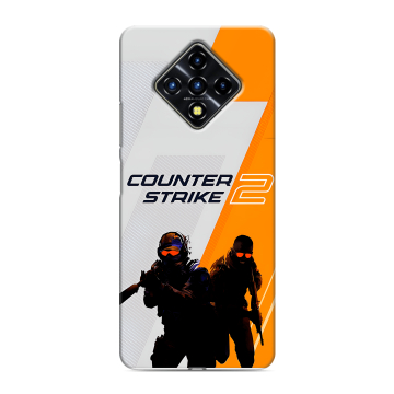 Силиконовый противоударный чехол на Infinix Zero 8 с принтом Counter Strike