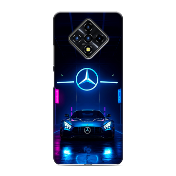 Силиконовый противоударный чехол на Infinix Zero 8 с принтом Mercedes Мерседес