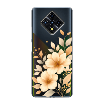 Силиконовый противоударный чехол на Infinix Zero 8 с принтом для девушки