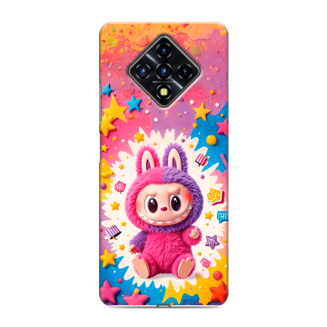 Силиконовый противоударный чехол на Infinix Zero 8 с принтом Labubu Лабубу