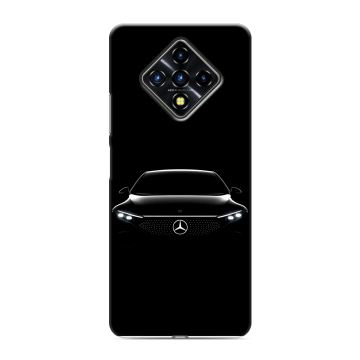 Силиконовый противоударный чехол на Infinix Zero 8 с принтом Mercedes Мерседес