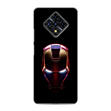Силиконовый противоударный чехол на Infinix Zero 8 с принтом IronMan Железный человек