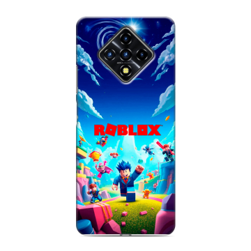 Силиконовый противоударный чехол на Infinix Zero 8 с принтом Roblox Роблокс Силиконовый противоударный чехол на Infinix Zero 8 с принтом Roblox Роблокс