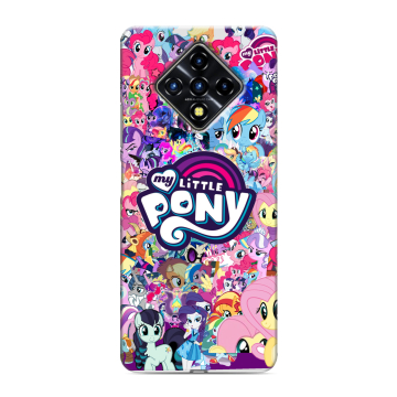 Силиконовый противоударный чехол на Infinix Zero 8 с принтом My little pony Дружба чудо