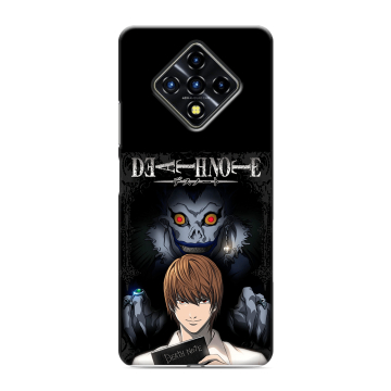 Силиконовый противоударный чехол на Infinix Zero 8 с принтом Death note Тетрадь смерти