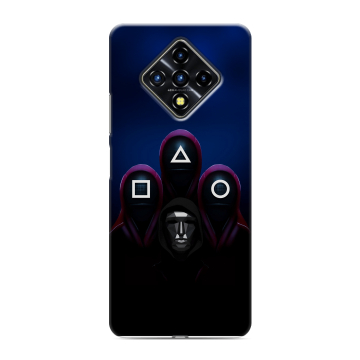 Силиконовый противоударный чехол на Infinix Zero 8 с принтом Игра Кальмара