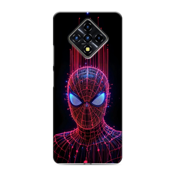 Силиконовый противоударный чехол на Infinix Zero 8 с принтом Spiderman Человек паук