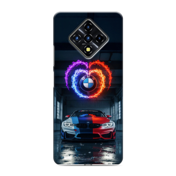 Силиконовый противоударный чехол на Infinix Zero 8 с принтом BMW БМВ