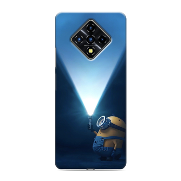 Силиконовый противоударный чехол на Infinix Zero 8 с принтом Миньоны