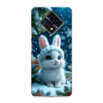 Силиконовый противоударный чехол на Infinix Zero 8 с принтом Новый год