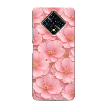 Силиконовый противоударный чехол на Infinix Zero 8 с принтом женский