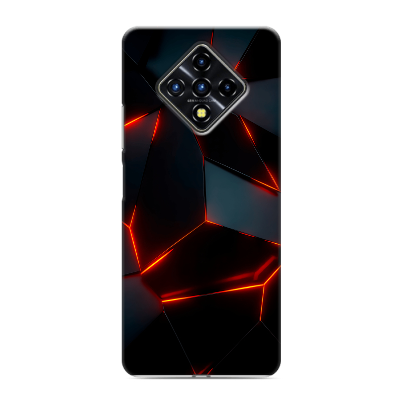 Силиконовый противоударный чехол на Infinix Zero 8 с принтом Яркие абстракции Силиконовый противоударный чехол на Infinix Zero 8 с принтом Яркие абстракции