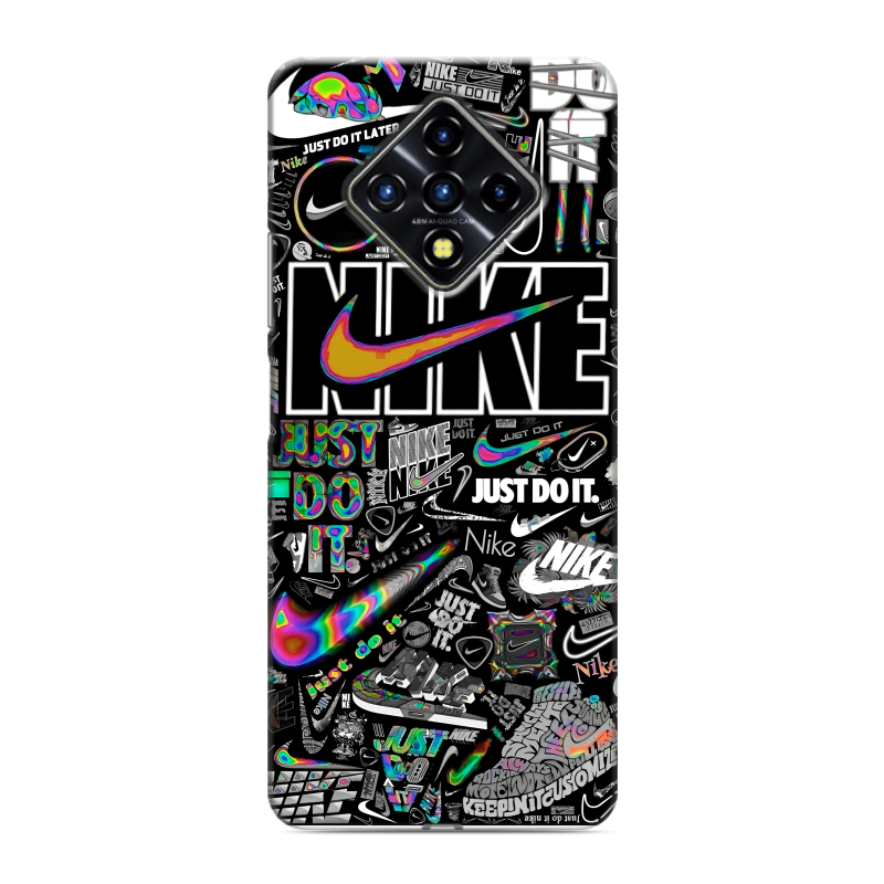 Силиконовый противоударный чехол на Infinix Zero 8 с принтом Найк Силиконовый противоударный чехол на Infinix Zero 8 с принтом Найк