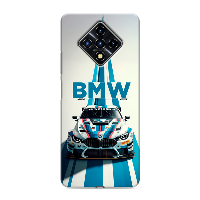 Силиконовый противоударный чехол на Infinix Zero 8 с принтом БМВ BMW Силиконовый противоударный чехол на Infinix Zero 8 с принтом БМВ BMW