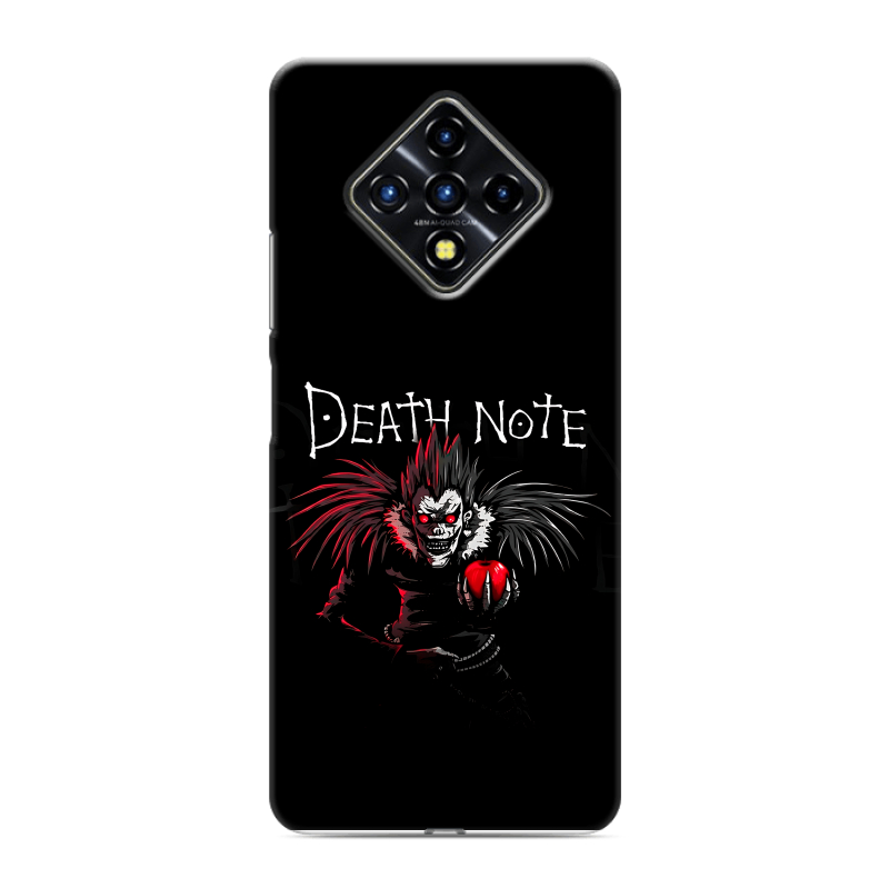 Силиконовый противоударный чехол на Infinix Zero 8 с принтом Death note Тетрадь смерти Силиконовый противоударный чехол на Infinix Zero 8 с принтом Death note Тетрадь смерти