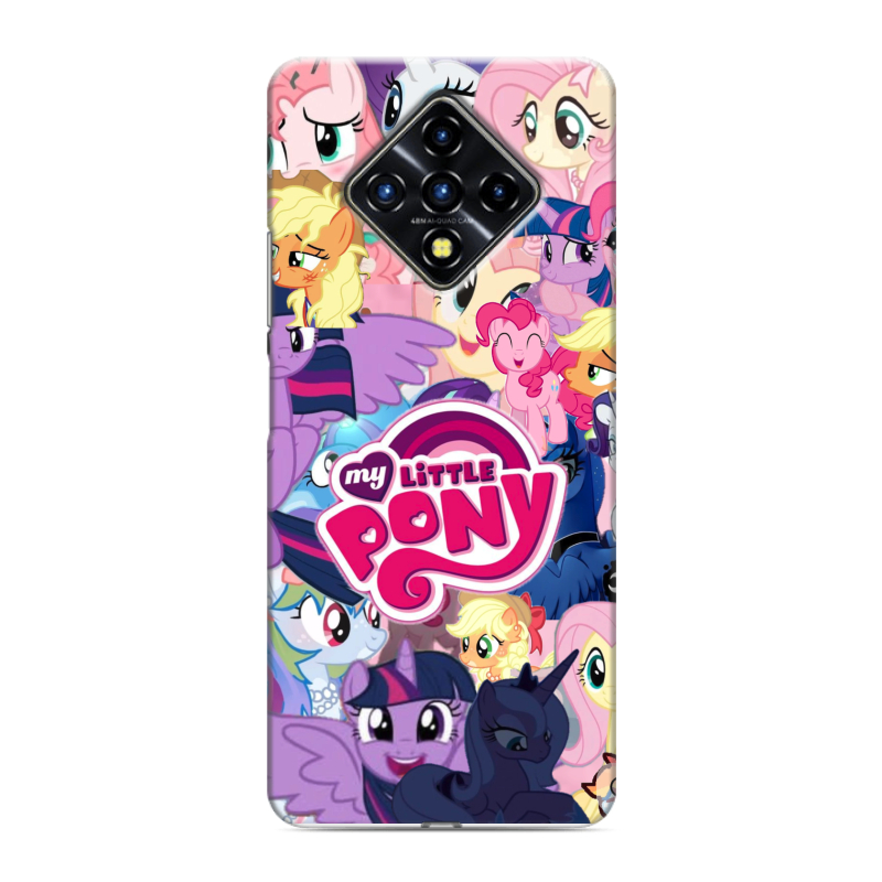 Силиконовый противоударный чехол на Infinix Zero 8 с принтом My little pony Дружба чудо Силиконовый противоударный чехол на Infinix Zero 8 с принтом My little pony Дружба чудо