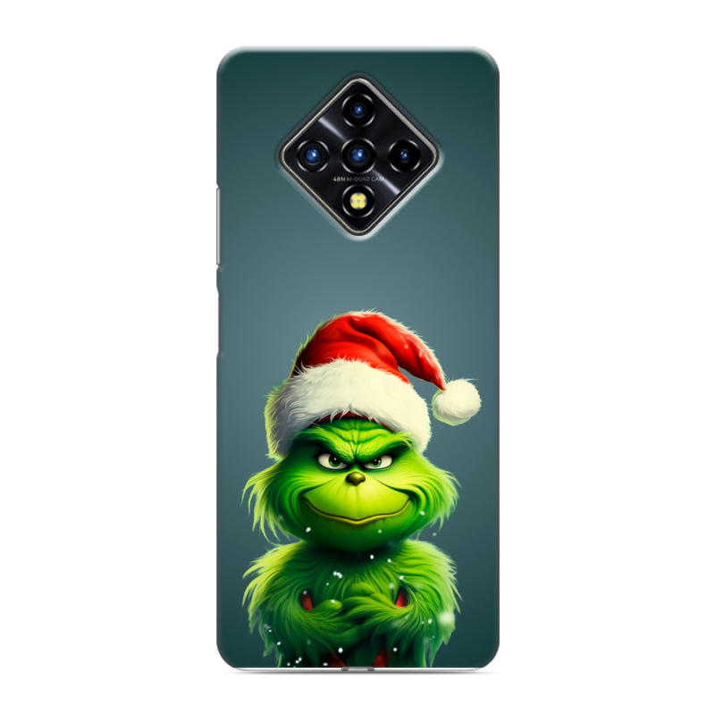 Силиконовый противоударный чехол на Infinix Zero 8 с принтом Новый год Силиконовый противоударный чехол на Infinix Zero 8 с принтом Новый год
