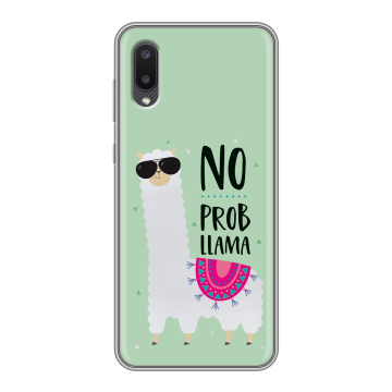 Силиконовый чехол на Samsung Galaxy A02 с принтом Лама Силиконовый чехол на Samsung Galaxy A02 с принтом Лама