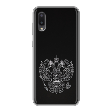 Силиконовый чехол на Samsung Galaxy A02 с принтом Герб России Силиконовый чехол на Samsung Galaxy A02 с принтом Герб России