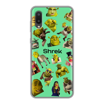 Силиконовый чехол на Samsung Galaxy A02 с принтом Шрек Shrek