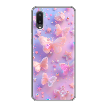 Силиконовый чехол на Samsung Galaxy A02 с принтом Бабочки Силиконовый чехол на Samsung Galaxy A02 с принтом Бабочки