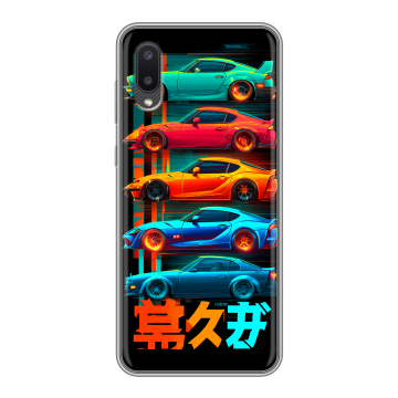 Силиконовый чехол на Samsung Galaxy A02 с принтом машины тачки Силиконовый чехол на Samsung Galaxy A02 с принтом машины тачки