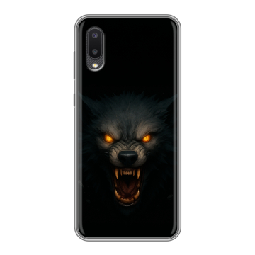 Силиконовый чехол на Samsung Galaxy A02 с принтом Волк Силиконовый чехол на Samsung Galaxy A02 с принтом Волк