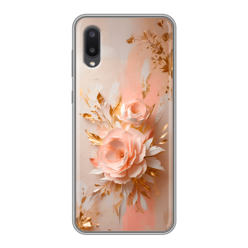 Силиконовый чехол на Samsung Galaxy A02 с принтом женский Силиконовый чехол на Samsung Galaxy A02 с принтом женский