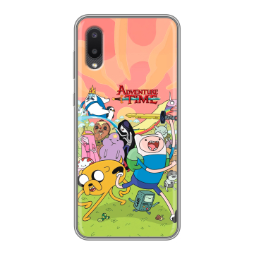 Силиконовый чехол на Samsung Galaxy A02 с принтом Adventure time Время приключений Силиконовый чехол на Samsung Galaxy A02 с принтом Adventure time Время приключений